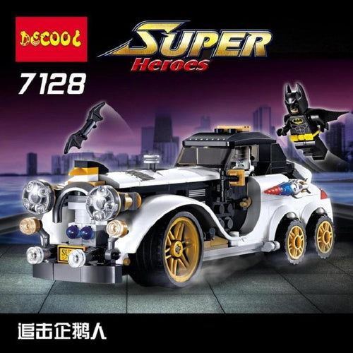 Batman 7128 building block set with white vintage car and figures