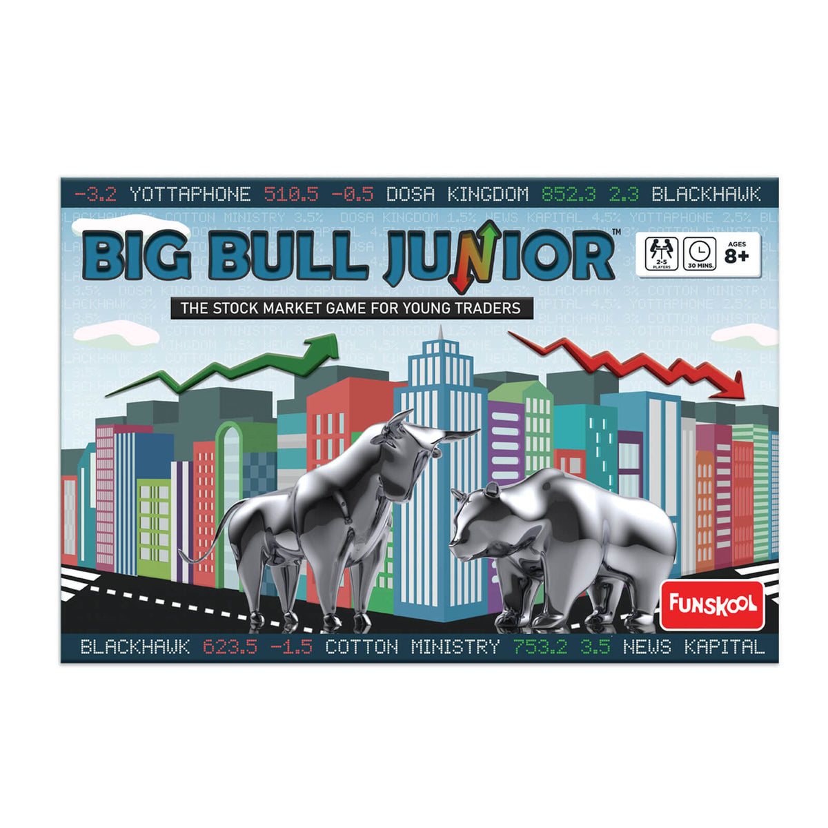Funskool Big Bull Junior Stock Market Board Game – Age 8+