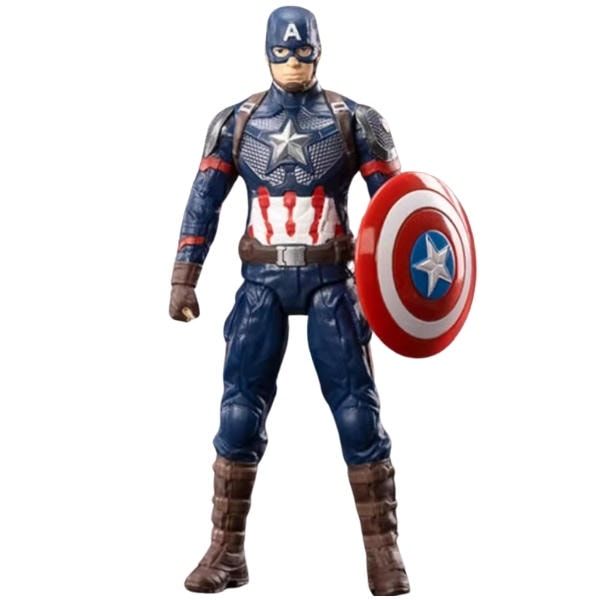 Captain America Figure with Shield & Stand – 10 cm – figure front view