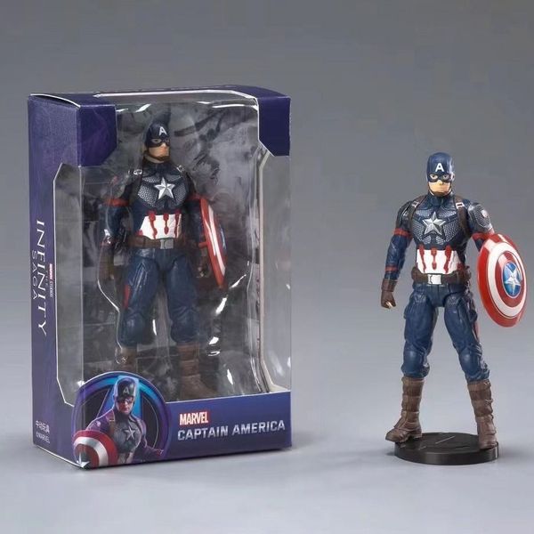Captain America Figure with Shield & Stand – 10 cm – figure and display box