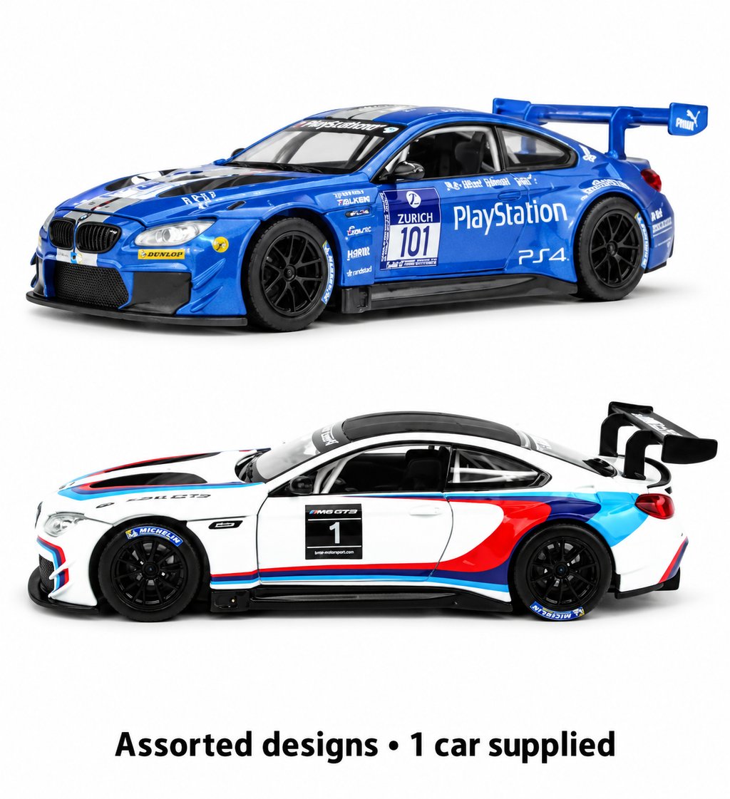 CCA BMW M6 GT3 Racing Model Car – Assorted Designs