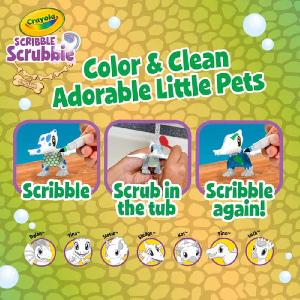 Crayola Scribble Scrubbie Dino Pets – T-Rex & Triceratops — product image 3
