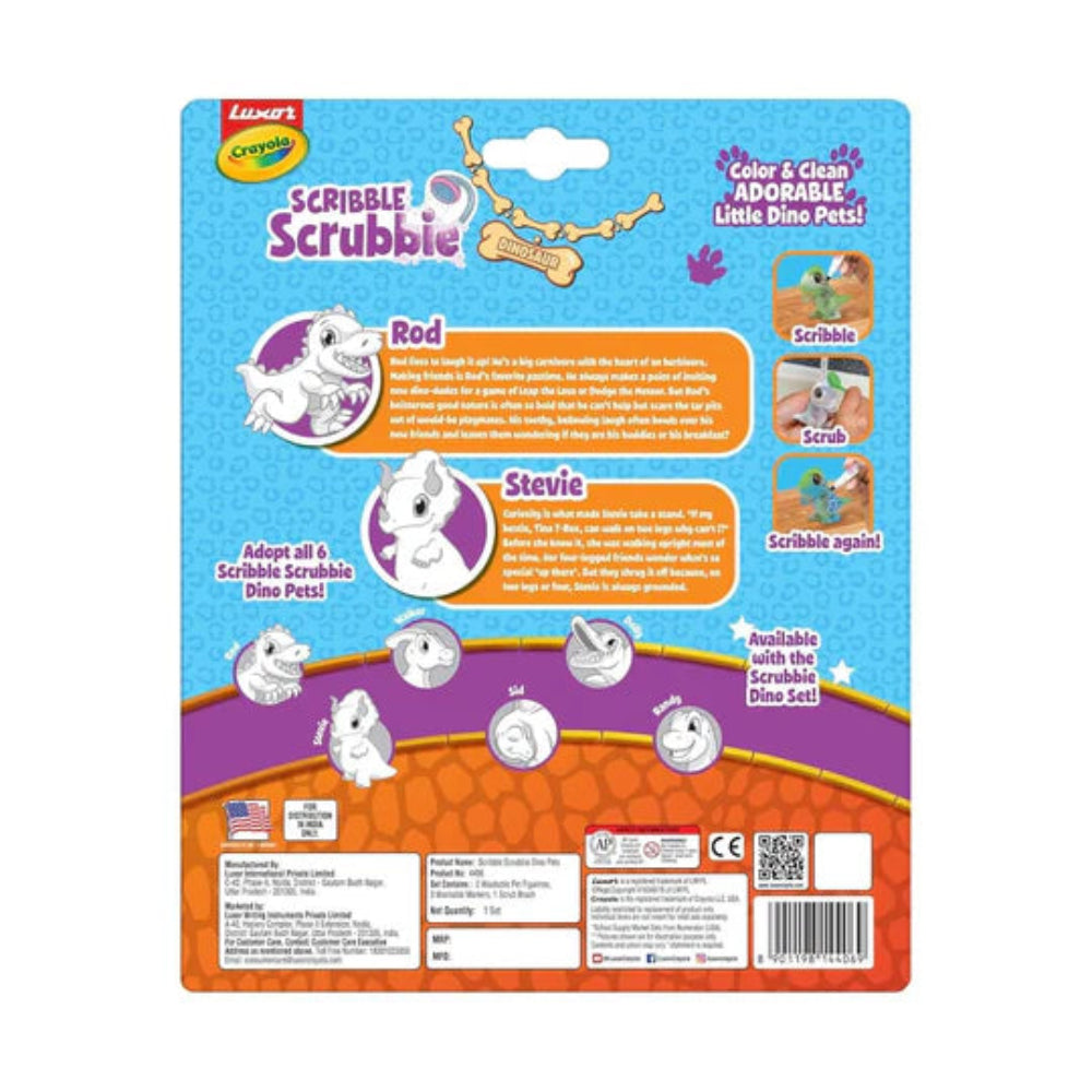 Crayola Scribble Scrubbie Dino Pets – T-Rex & Triceratops — product image 5
