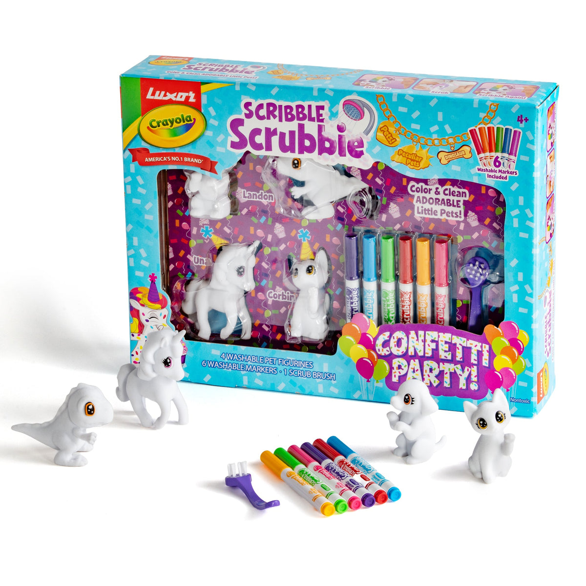 Crayola Scribble Scrubbie Confetti Party – 4 Pets — product image 1