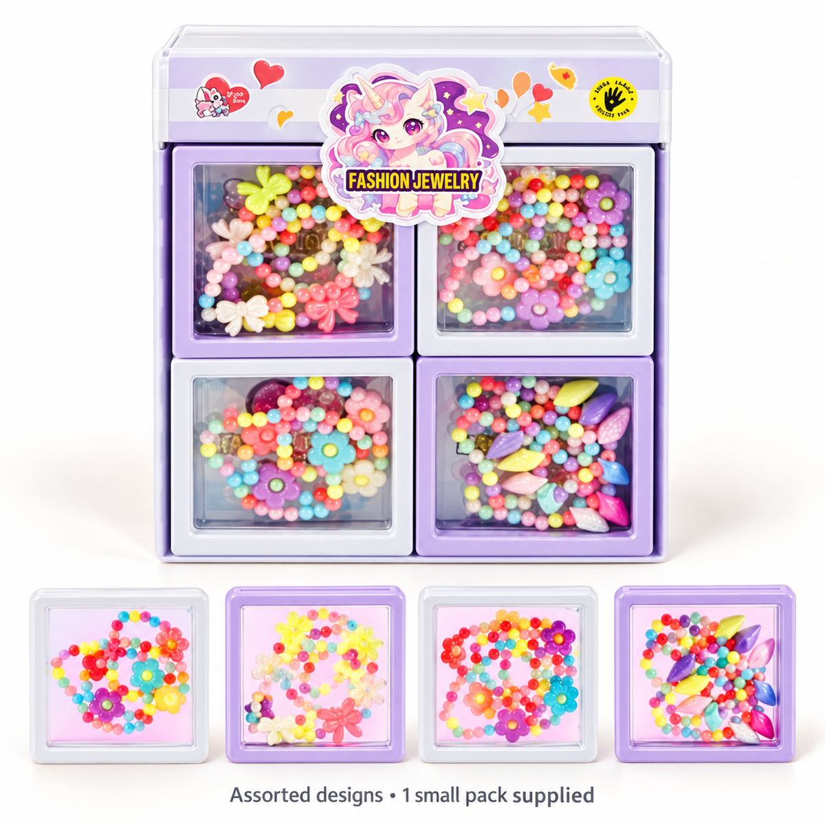 Beaded Fashion Jewellery Set – Assorted, 1 Pack