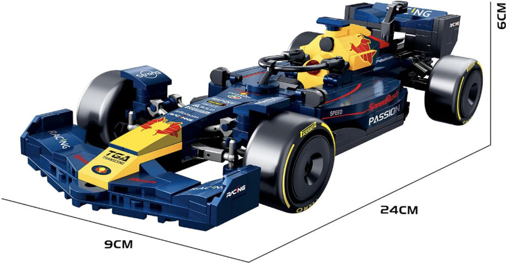 ThinkerPlace Gallop F1 Building Set – 447 pcs, Black & Blue – view 3