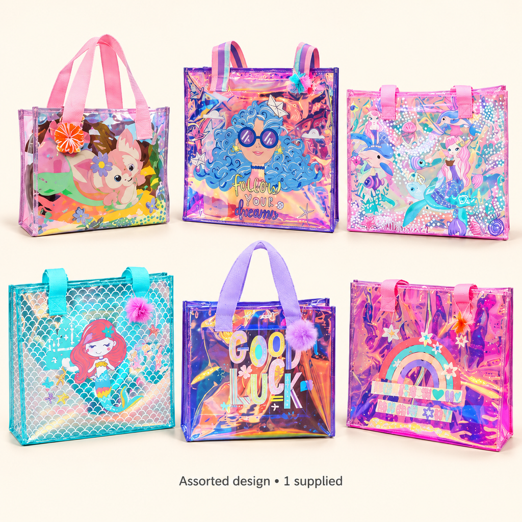 Holographic Character Tote Bag – Assorted Designs, 1 Bag