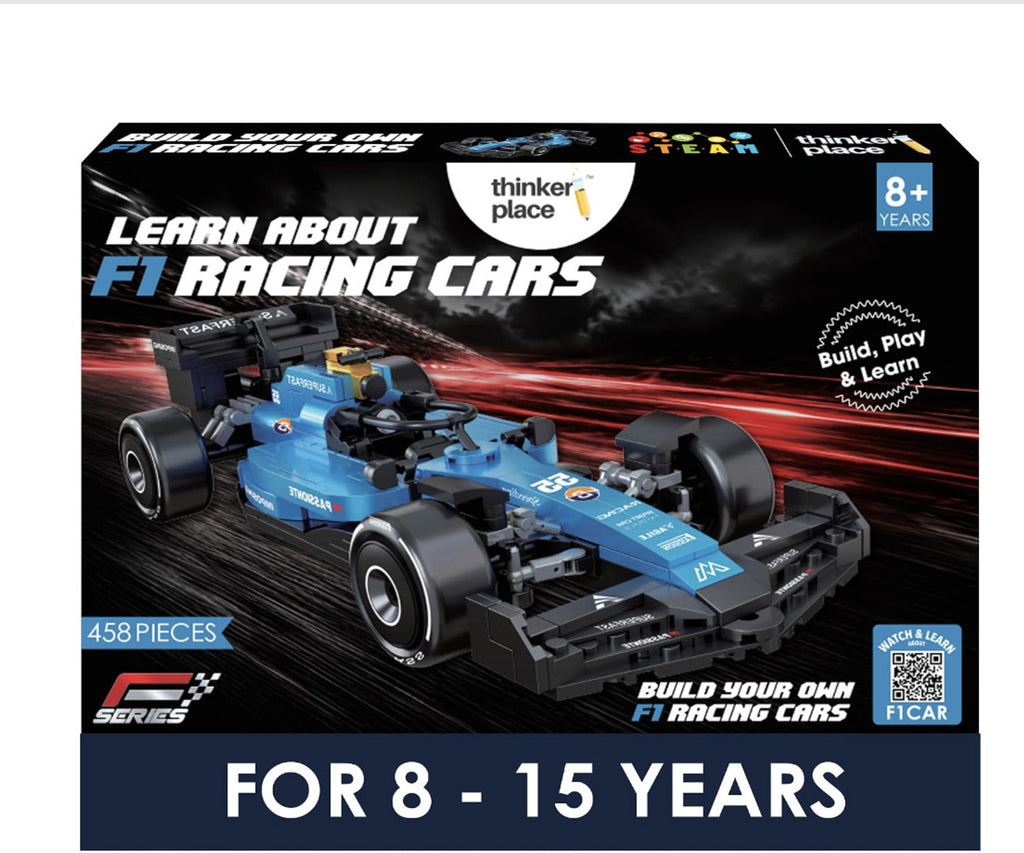 ThinkerPlace Hurricane F1 Building Set – 458 pcs, Blue – view 1