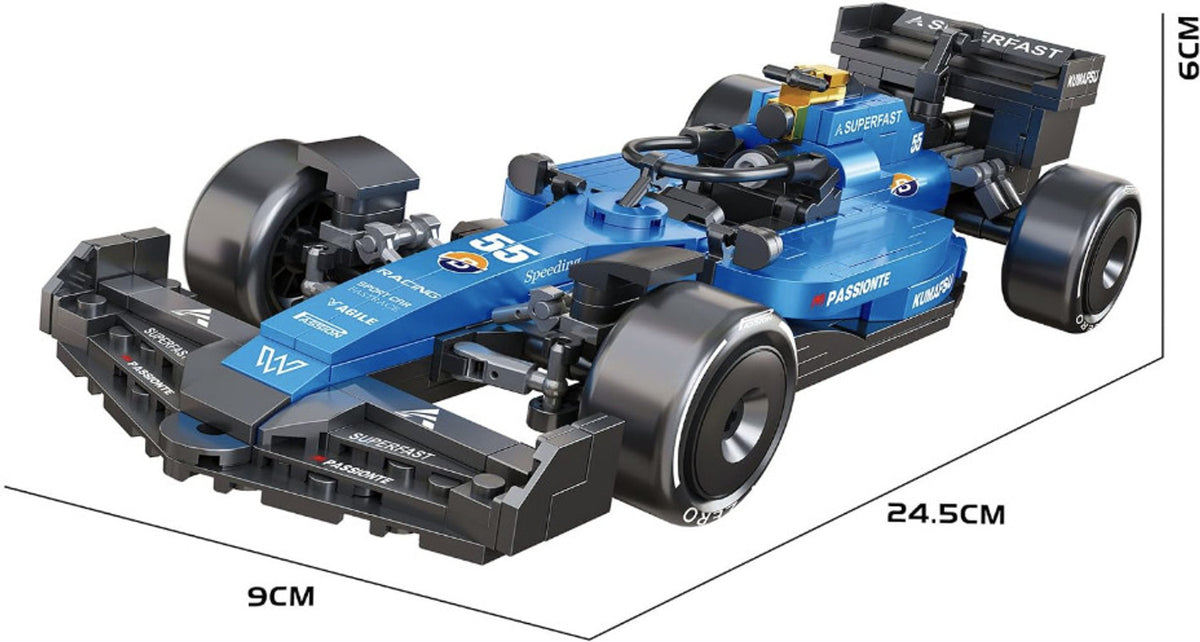ThinkerPlace Hurricane F1 Building Set – 458 pcs, Blue – view 3