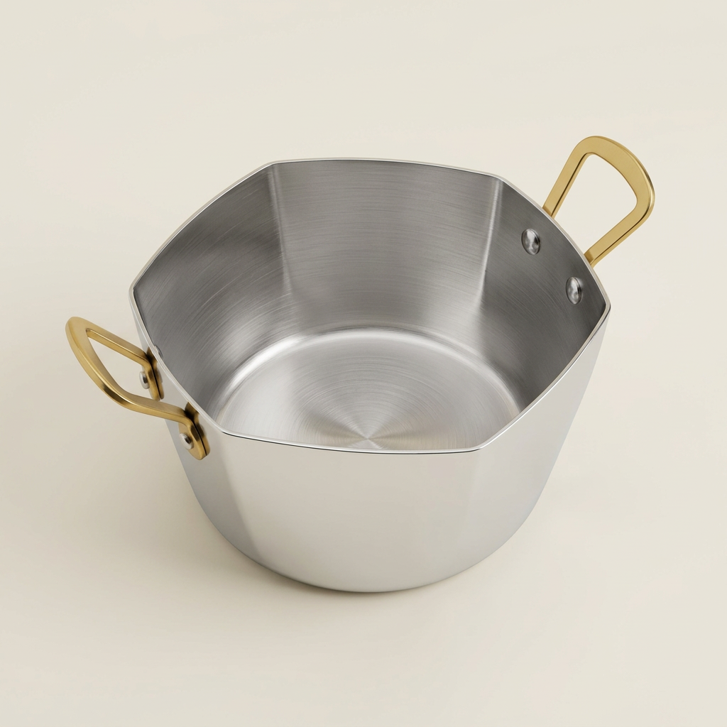 AI-generated studio illustration of Anupam Big Plain Hexa Pan