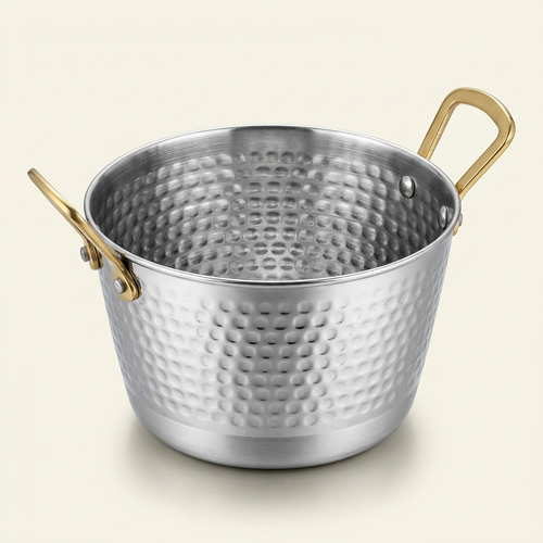 AI-generated studio illustration of Anupam medium hammered round pan