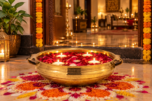 Brass Urli – Festive Entrance