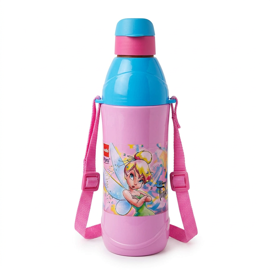 Tinker Bell bottle white background product shot