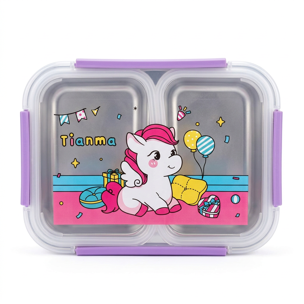Kids stainless steel lunch box, a Kanjak gift in the Grand bag