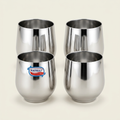 AI-generated studio illustration, four tumblers