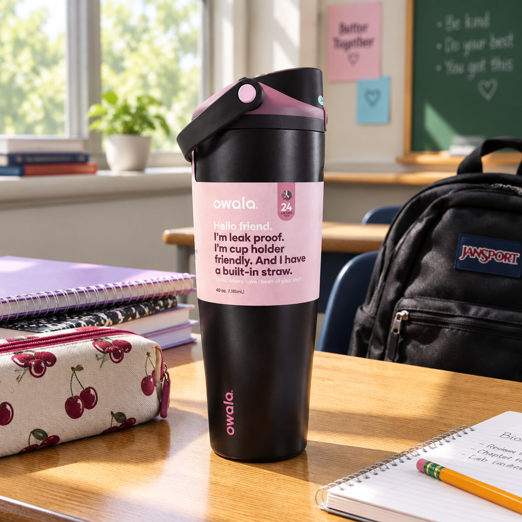 Owala Black Cherry Tumbler – School Lifestyle