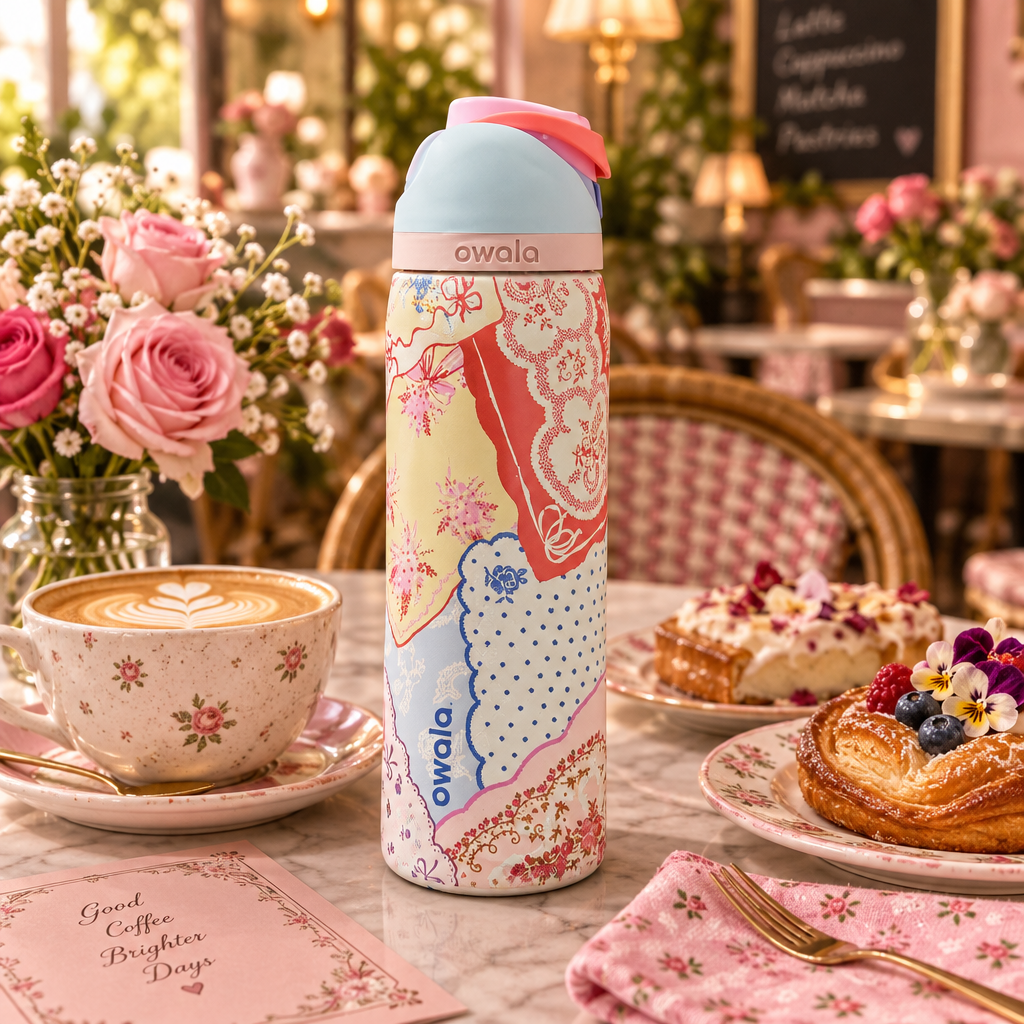 Owala Water Bottle – Hankies Edition – cafe lifestyle