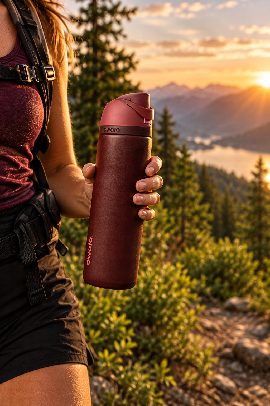 Owala Black Cherry – Outdoor Adventure Lifestyle
