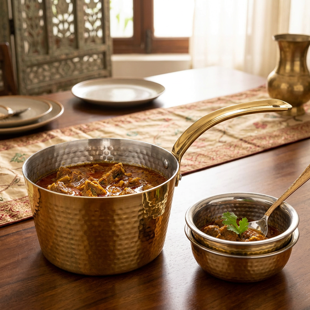 AI-generated hosting illustration of Anupam Elegant Round Pan
