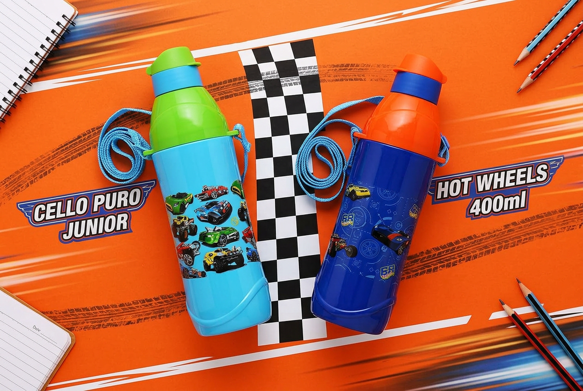 Hot Wheels both variants racetrack flat lay