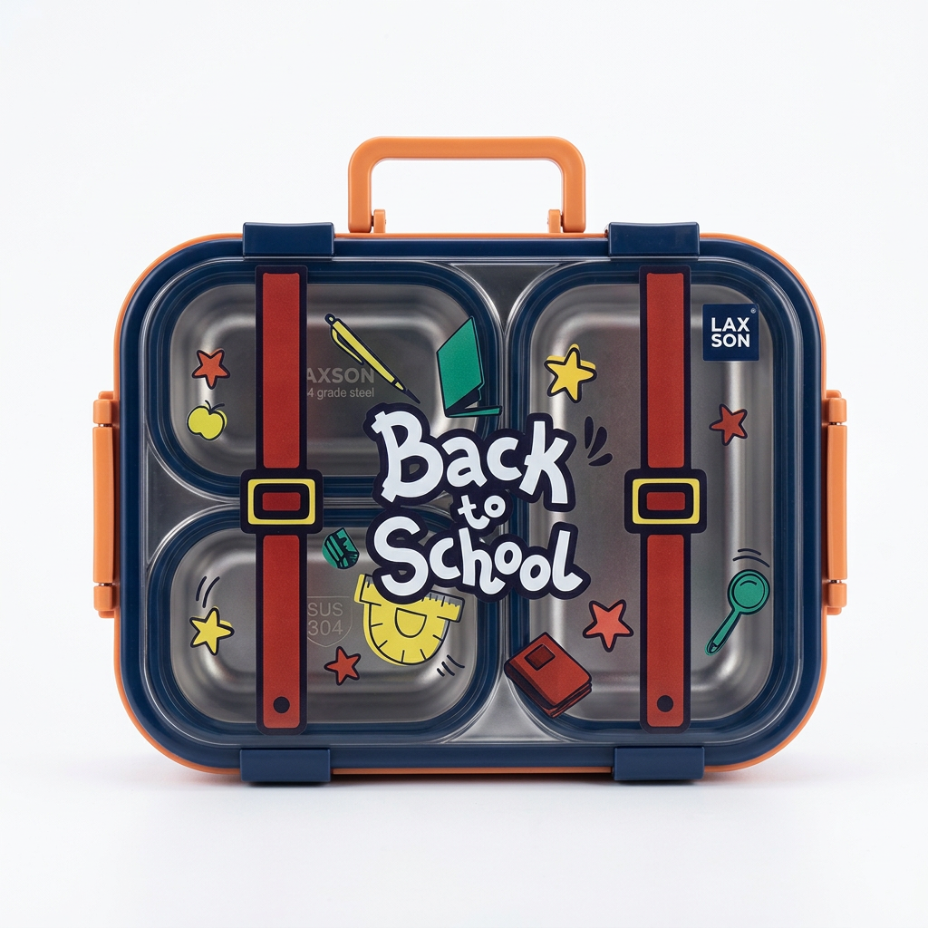 LAXSON stainless steel kids lunch box