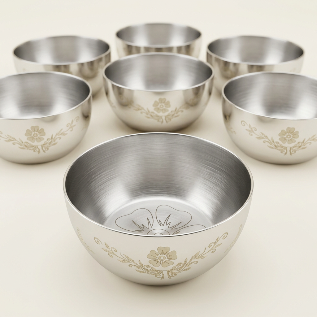AI illustration: floral bowl interior and exterior detail