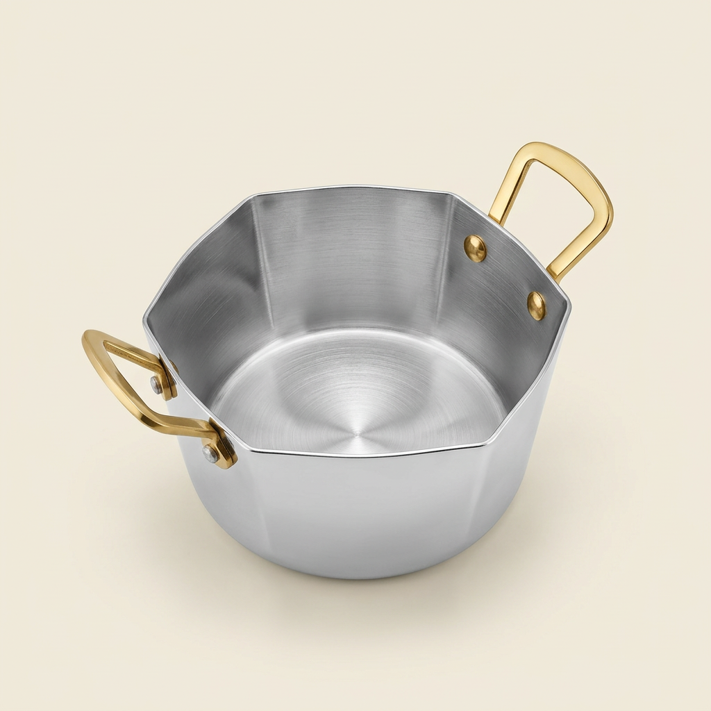 AI-generated studio illustration of Anupam small Plain Hexa Pan