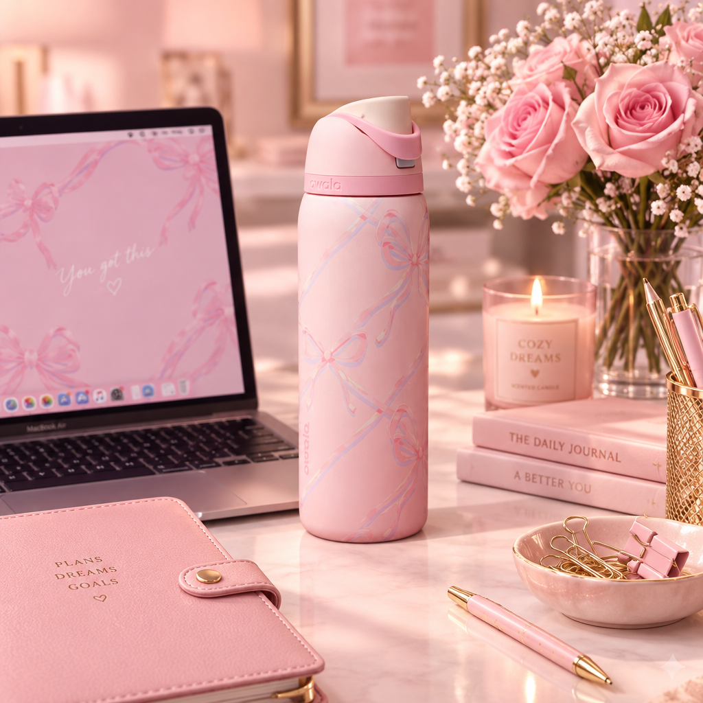 Owala Water Bottle – Sugar Plum Fairy Edition – office lifestyle