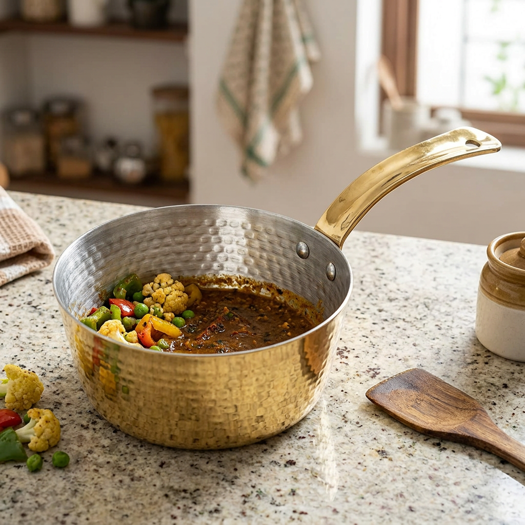 AI-generated everyday kitchen illustration of Anupam Elegant Round Pan