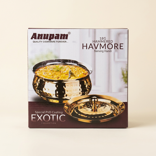 AI-enhanced packaging illustration of Anupam Havmore size 09 handi