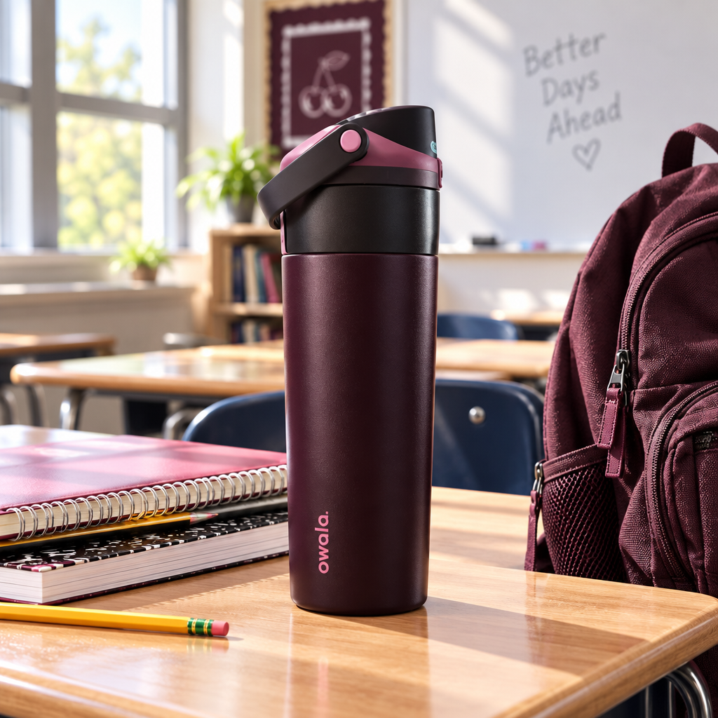 Owala Black Cherry – School Lifestyle