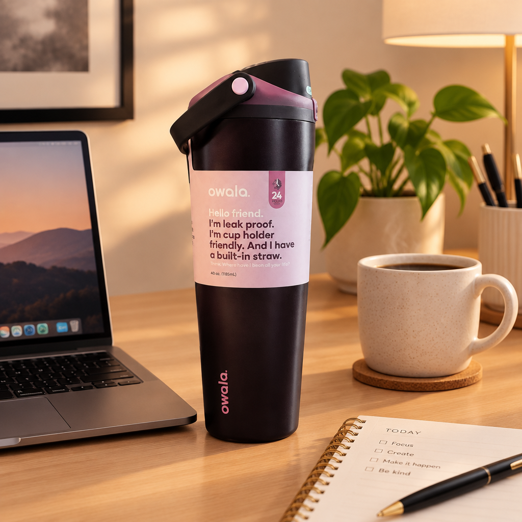 Owala Black Cherry Tumbler – Office Lifestyle
