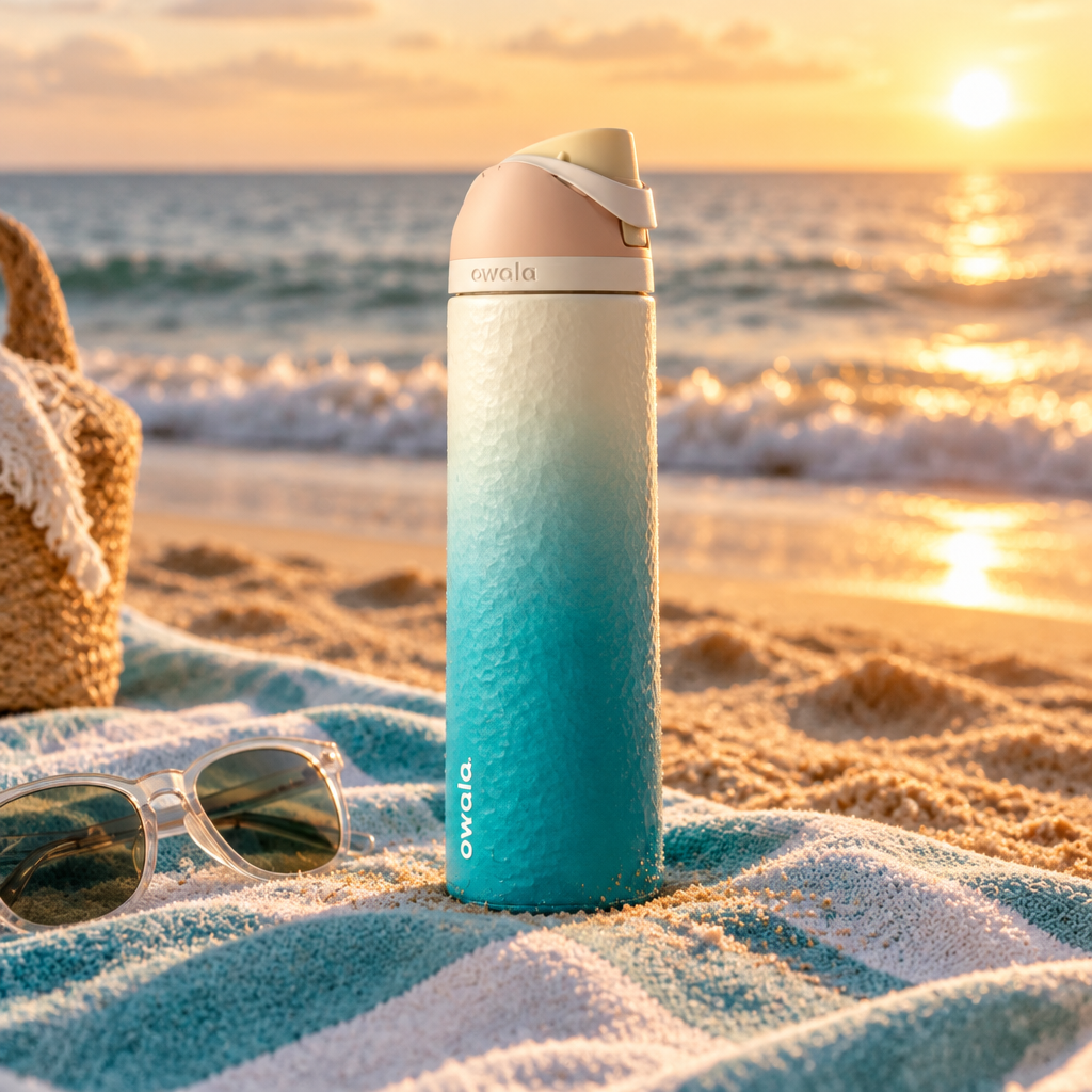 Owala 24oz Water Bottle – Rolling Giveaway Edition – beach lifestyle