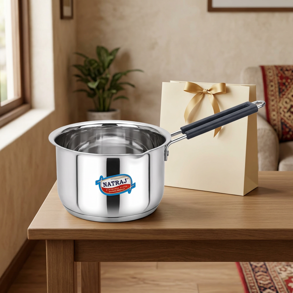 AI-generated gifting illustration of Natraj 13 cm saucepan