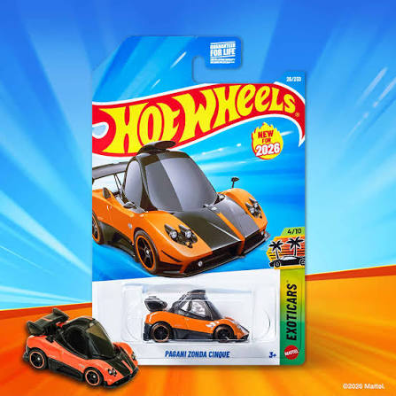 Hot Wheels Pagani Zonda Cinque – Exoticars 2026 Packaging