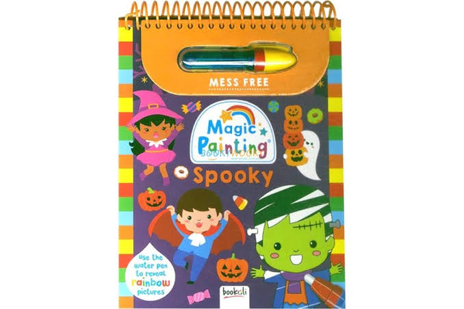 Bookoli Magic Painting Spooky Halloween mess-free water pen activity book