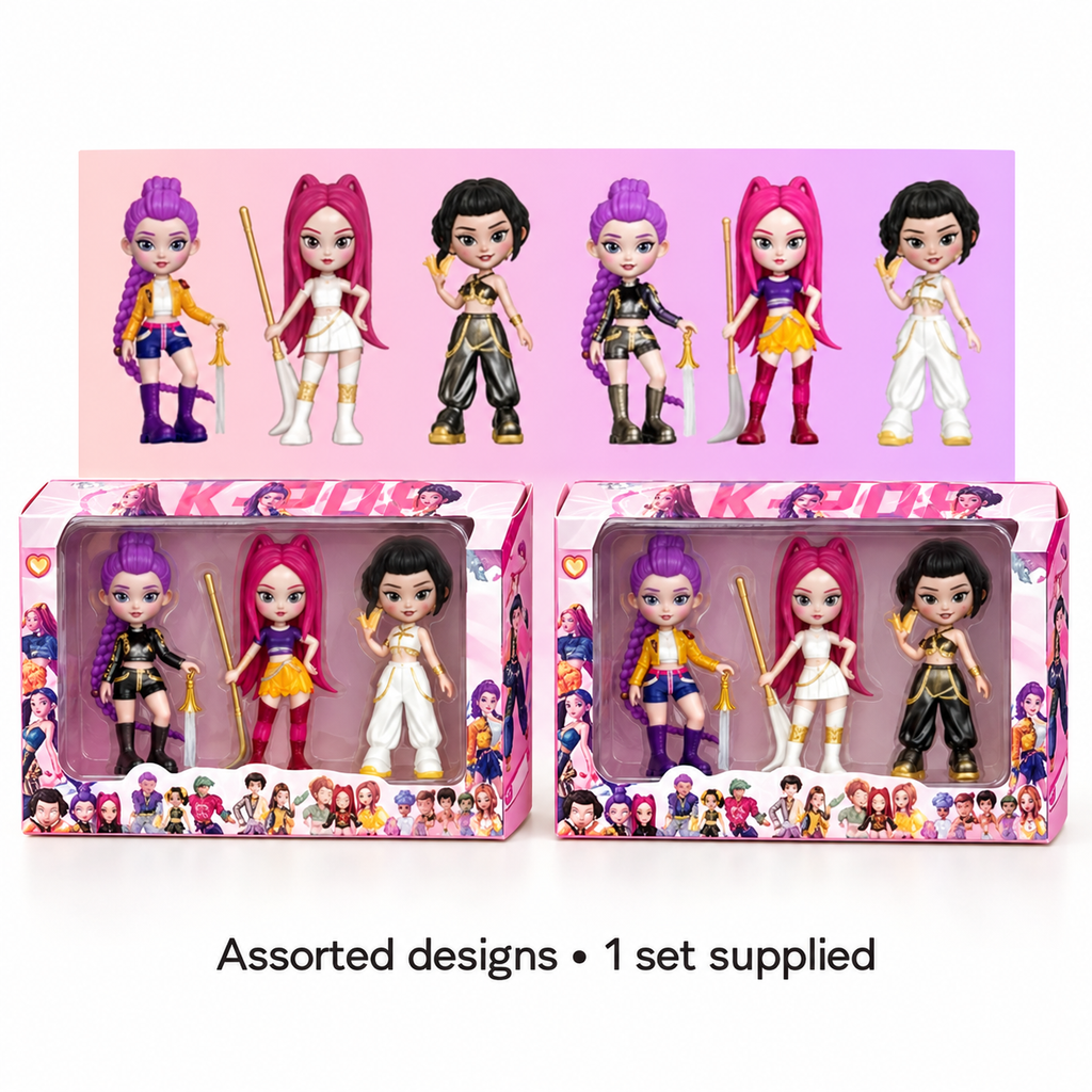K-Pop Character Figure Gift Set – Assorted Designs