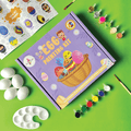 Kalakaram Egg Painting Kit box with wooden eggs, colourful paints and a palette
