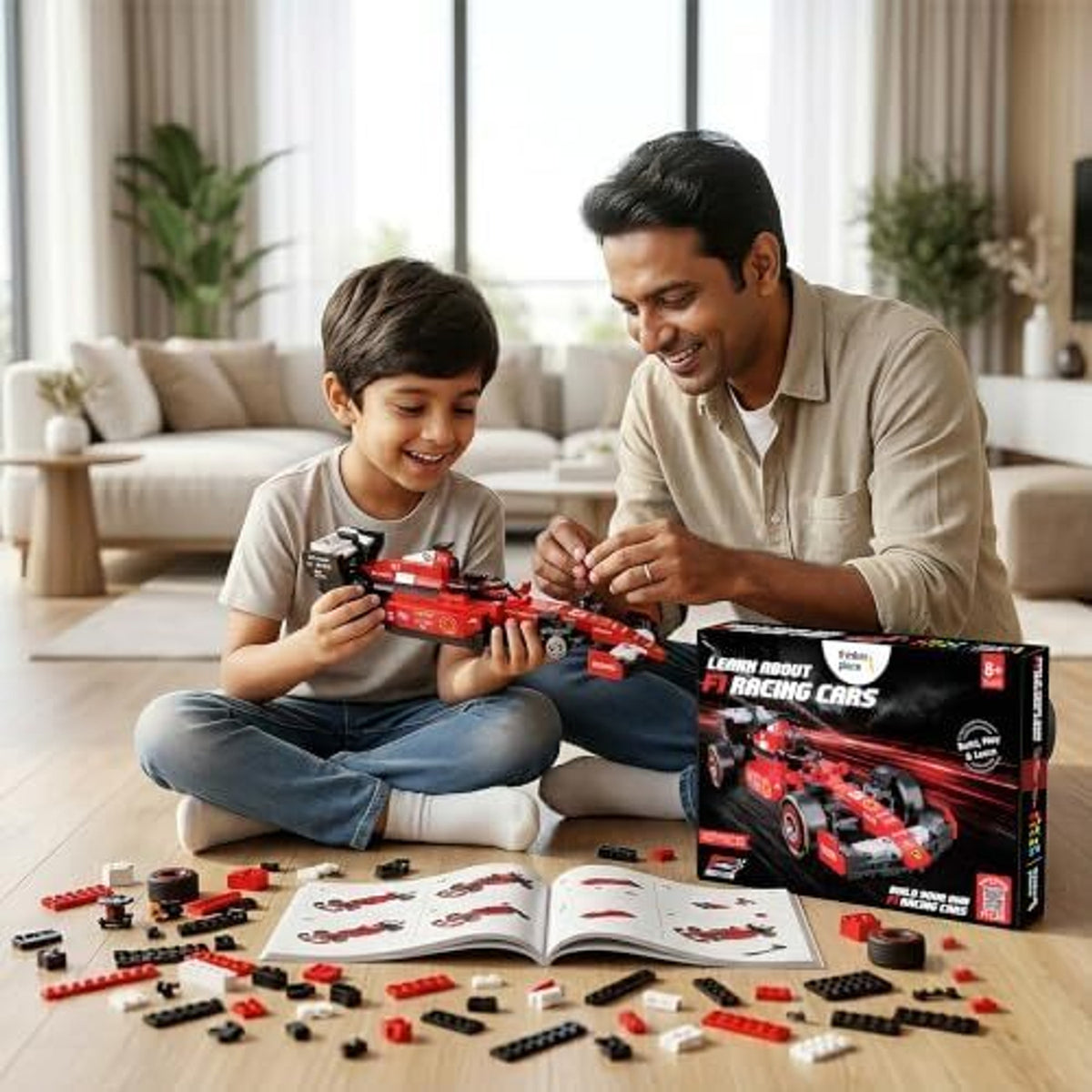 ThinkerPlace Lightning F1 Building Set – 457 pcs, Red – view 4
