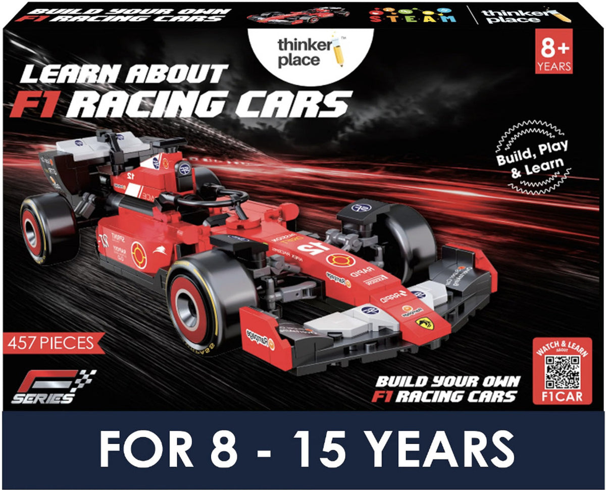 ThinkerPlace Lightning F1 Building Set – 457 pcs, Red – view 5