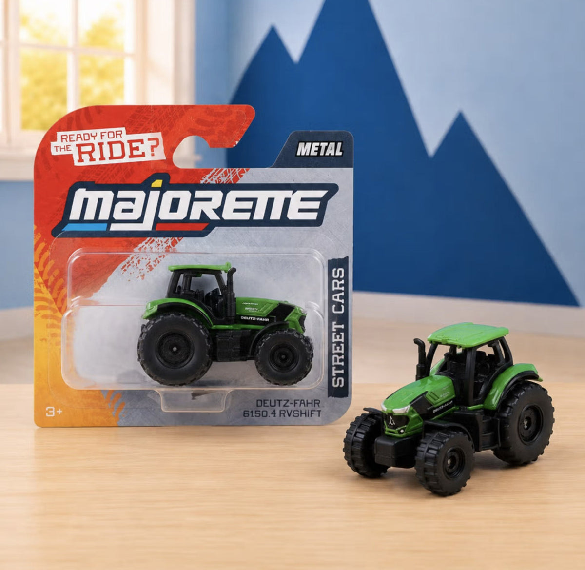 Majorette Street Cars Deutz-Fahr 6150.4 RVshift Tractor (Green) – view 4