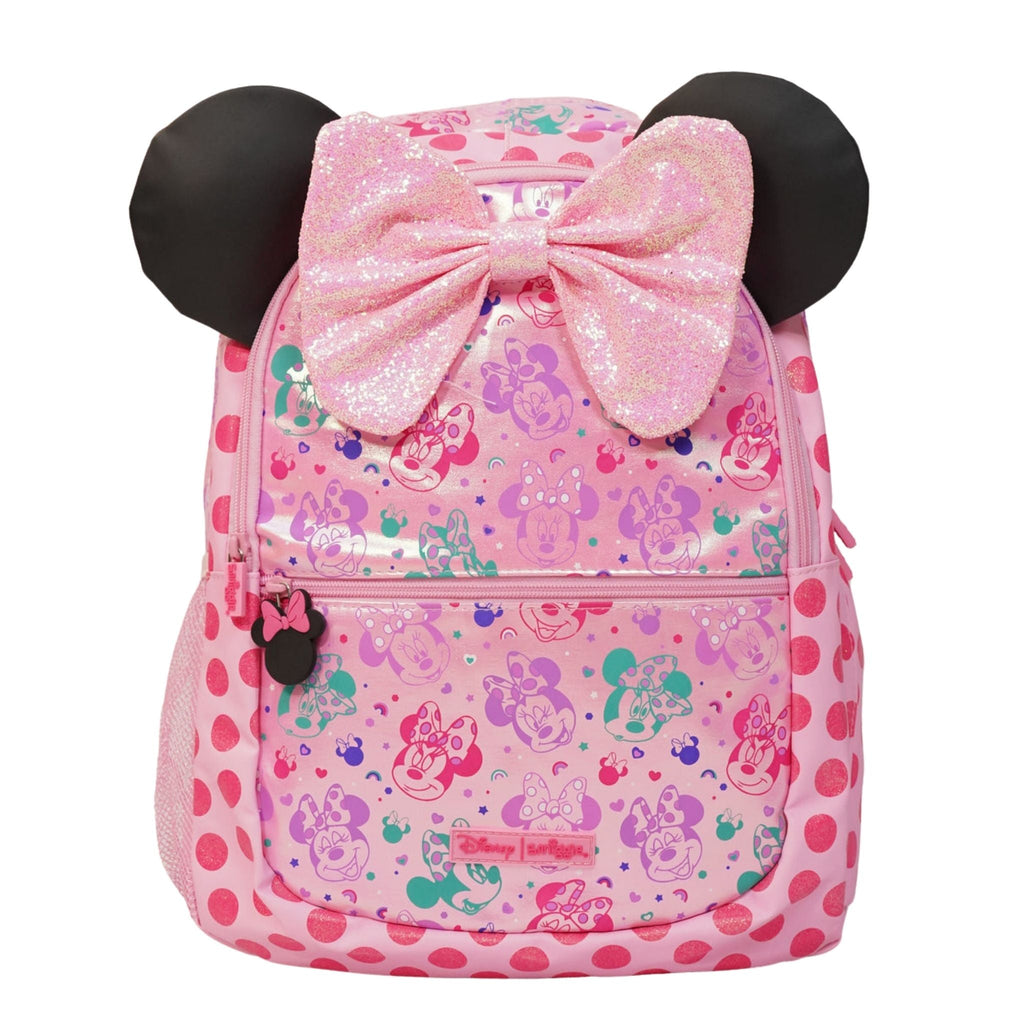 Smiggle Minnie Mouse Bow School Backpack – Large – front view