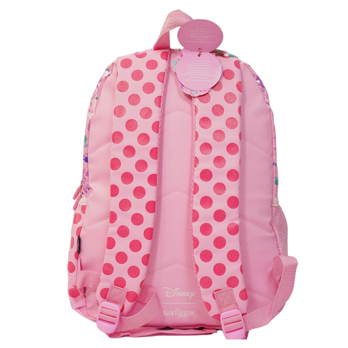 Smiggle Minnie Mouse Bow School Backpack – Large – back view