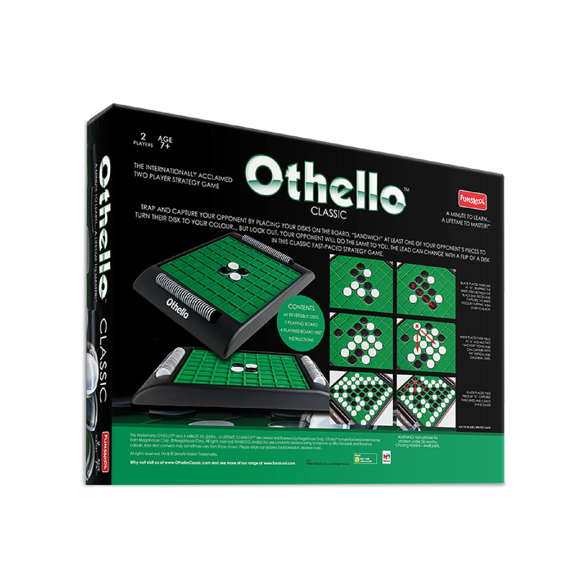 Funskool Othello Classic Strategy Board Game – 2 Players, Age 7+