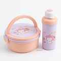 Pink unicorn bunny tiffin and sipper set for kids