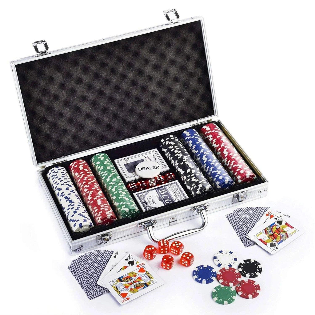 Poker Complete Game Set – 300 Chips with Carry Case