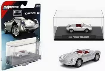 Majorette 1955 Porsche 550 Spyder (Silver) – view 1
