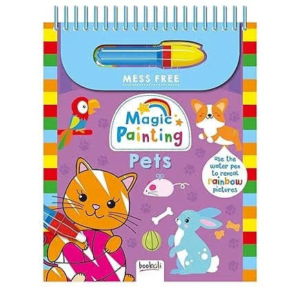 Bookoli Magic Painting Pets mess-free water pen activity book
