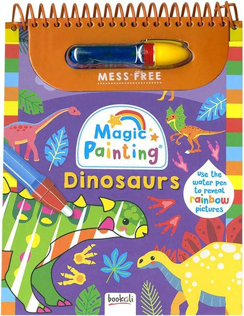Bookoli Magic Painting Dinosaurs mess-free water pen activity book