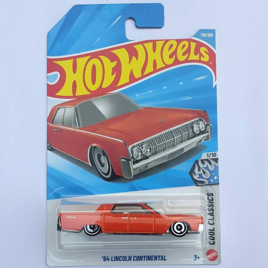 Hot Wheels '64 Lincoln Continental Cool Classics 1/10 on card packaging